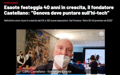 Castellano: ““Dobbiamo creare lavoro di qualità per i giovani, altrimenti se ne andranno via”. L’intervista su Genova24